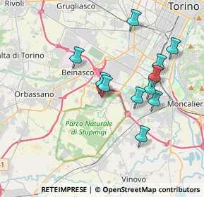 Mappa Piazza Vittorio Veneto, 10092 Borgaretto TO, Italia (3.47636)