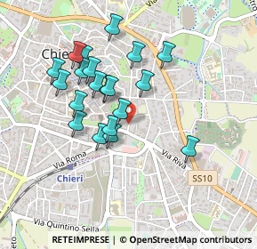 Mappa Vicolo Santo Stefano, 10023 Chieri TO, Italia (0.4085)