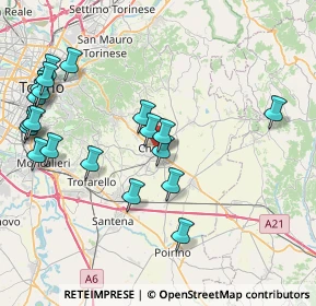 Mappa Vicolo Santo Stefano, 10023 Chieri TO, Italia (9.2585)