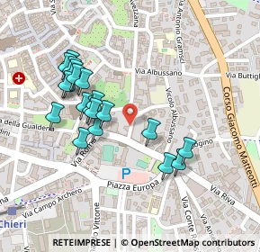 Mappa Vicolo Santo Stefano, 10023 Chieri TO, Italia (0.2235)