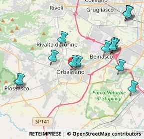 Mappa Via Cavour, 10043 Orbassano TO, Italia (4.752)