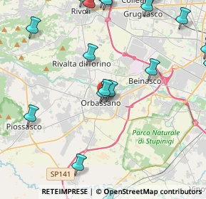 Mappa Via Cavour, 10043 Orbassano TO, Italia (5.92)