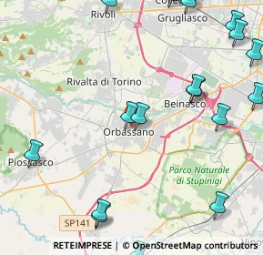 Mappa Via Cavour, 10043 Orbassano TO, Italia (6.253)
