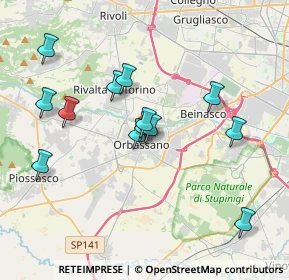 Mappa Via Cavour, 10043 Orbassano TO, Italia (3.54308)