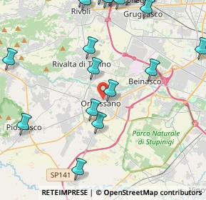 Mappa Via Cavour, 10043 Orbassano TO, Italia (5.7075)