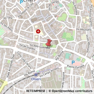 Mappa Via della Gualderia, 7, 10023 Chieri, Torino (Piemonte)