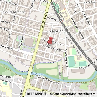Mappa Via Fratelli Cairoli,  13, 10024 Moncalieri, Torino (Piemonte)