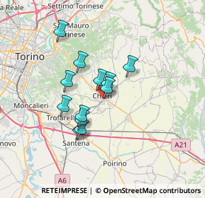 Mappa 10023 Chieri TO, Italia (5.26833)