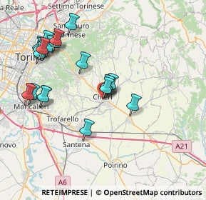 Mappa 10023 Chieri TO, Italia (8.077)