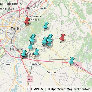 Mappa 10023 Chieri TO, Italia (6.14471)