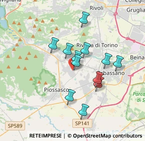 Mappa Via Alessandro Volta, 10090 Bruino TO, Italia (2.9275)