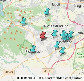 Mappa Via Alessandro Volta, 10090 Bruino TO, Italia (3.26)