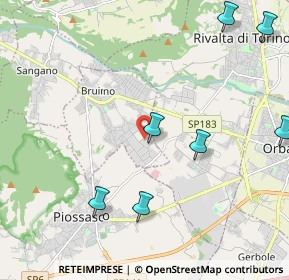 Mappa Via Alessandro Volta, 10090 Bruino TO, Italia (3.27833)