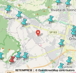 Mappa Via Alessandro Volta, 10090 Bruino TO, Italia (3.6465)