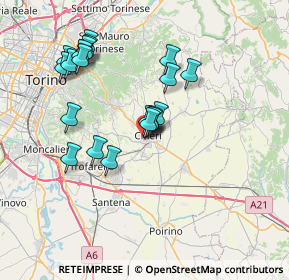 Mappa Via Savoia, 10023 Chieri TO, Italia (6.834)