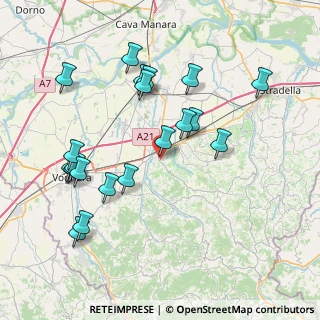 Mappa Via Indipendenza, 27045 Casteggio PV, Italia (8.315)