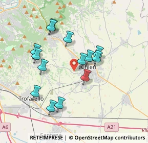 Mappa Strada della Luigina, 10023 Chieri TO, Italia (3.46214)