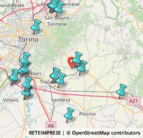 Mappa Strada della Luigina, 10023 Chieri TO, Italia (10.068)