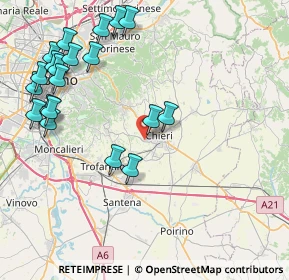 Mappa Strada della Luigina, 10023 Chieri TO, Italia (9.9085)