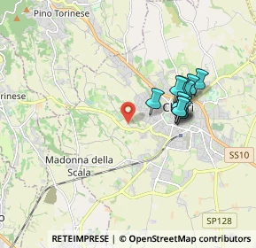 Mappa Strada della Luigina, 10023 Chieri TO, Italia (1.54364)