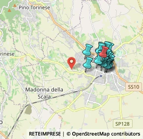 Mappa Strada della Luigina, 10023 Chieri TO, Italia (1.6215)