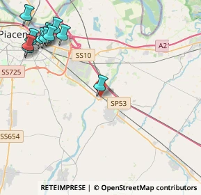 Mappa Via Tangenziale nord, 29010 Pontenure PC, Italia (5.71909)