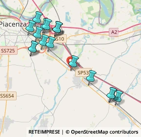 Mappa Via Tangenziale nord, 29010 Pontenure PC, Italia (4.42412)