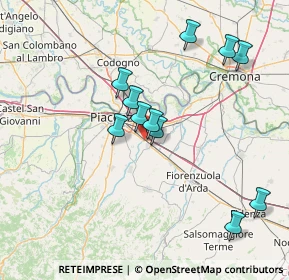 Mappa Via Tangenziale nord, 29010 Pontenure PC, Italia (15.95667)