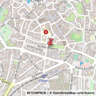 Mappa Via della Gualderia, 9, 10023 Chieri, Torino (Piemonte)