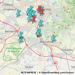 Mappa Via Pietro Maroncelli, 10024 Moncalieri TO, Italia (4.13313)