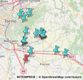 Mappa Via Alessandro Volta, 10023 Chieri TO, Italia (6.05706)