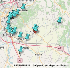 Mappa Via Alessandro Volta, 10023 Chieri TO, Italia (10.309)