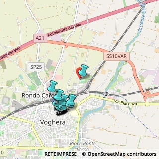 Mappa Centro Sportivo Don Orione, 27058 Voghera PV, Italia (1.0215)