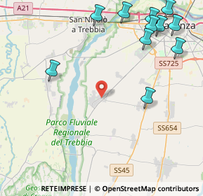 Mappa Viale Dei Rivi, 29020 Gossolengo PC, Italia (5.78455)