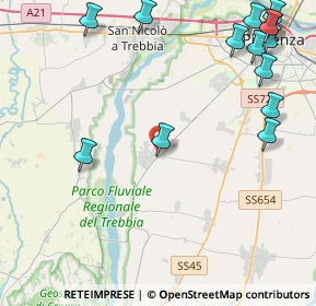 Mappa Viale Dei Rivi, 29020 Gossolengo PC, Italia (5.94929)