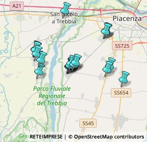 Mappa Viale Dei Rivi, 29020 Gossolengo PC, Italia (3.059)