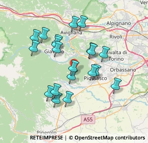 Mappa Reg. mompala, 10045 Piossasco TO, Italia (6.571)