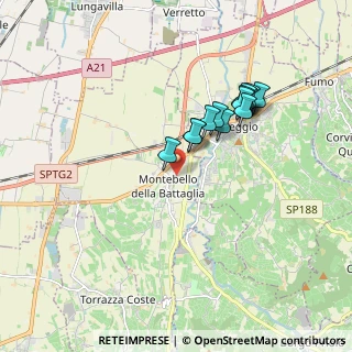 Mappa Strada Valle, 27054 Montebello della Battaglia PV, Italia (1.53692)