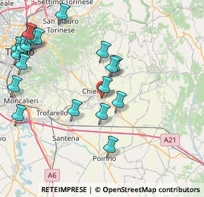 Mappa Via Guido Gozzano, 10023 Chieri TO, Italia (9.9815)