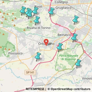 Mappa Strada Volvera, 10043 Orbassano TO, Italia (5.51636)