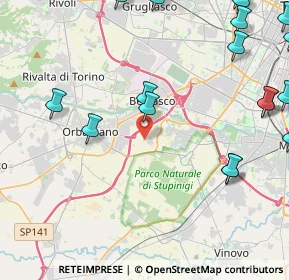 Mappa Via Tetti Valfre Frazione, 10092 Beinasco TO, Italia (6.4035)