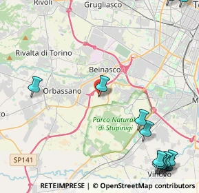 Mappa Via Tetti Valfre Frazione, 10092 Beinasco TO, Italia (6.77143)