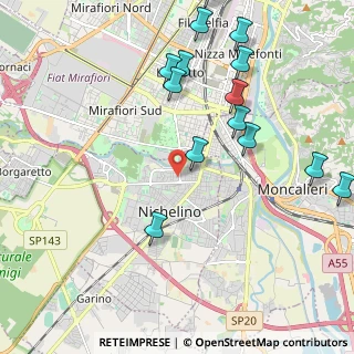 Mappa Via Ascanio Sobrero, 10042 Nichelino TO, Italia (2.46571)