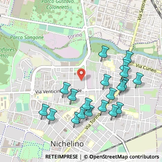 Mappa Via Ascanio Sobrero, 10042 Nichelino TO, Italia (0.5485)