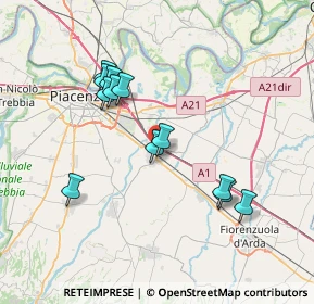 Mappa SP 53, 29010 Pontenure PC, Italia (6.88917)