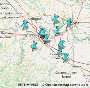 Mappa SP 53, 29010 Pontenure PC, Italia (10.69583)