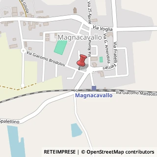 Mappa Via della Libertà,  12, 46020 Magnacavallo, Mantova (Lombardia)