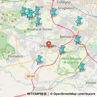 Mappa Via della Bassa, 10043 Orbassano TO, Italia (5.50818)