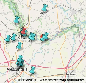 Mappa Via del Tempio, 15042 Bassignana AL, Italia (9.451)