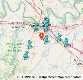 Mappa Via Pietro Nuvolone, 29122 Piacenza PC, Italia (5.49909)